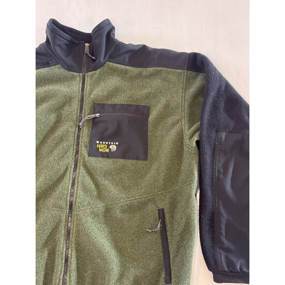 Mountain Hardwear Polartec Men's XXL Green Full Zip Up Fleece Jacket - Picture 1 of 9